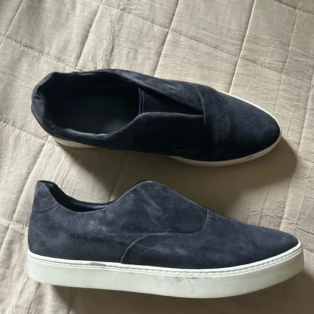 Vince black suede
